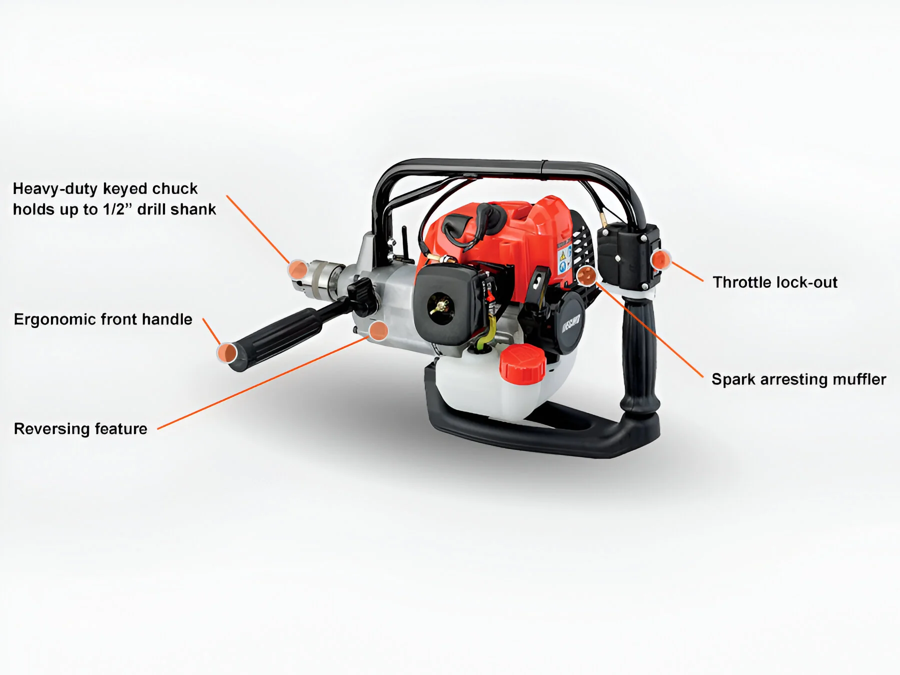 ECHO EDR-260 Engine Drill w- Reverse 25.4cc Engine - Zehr's Sales & Manufacturing