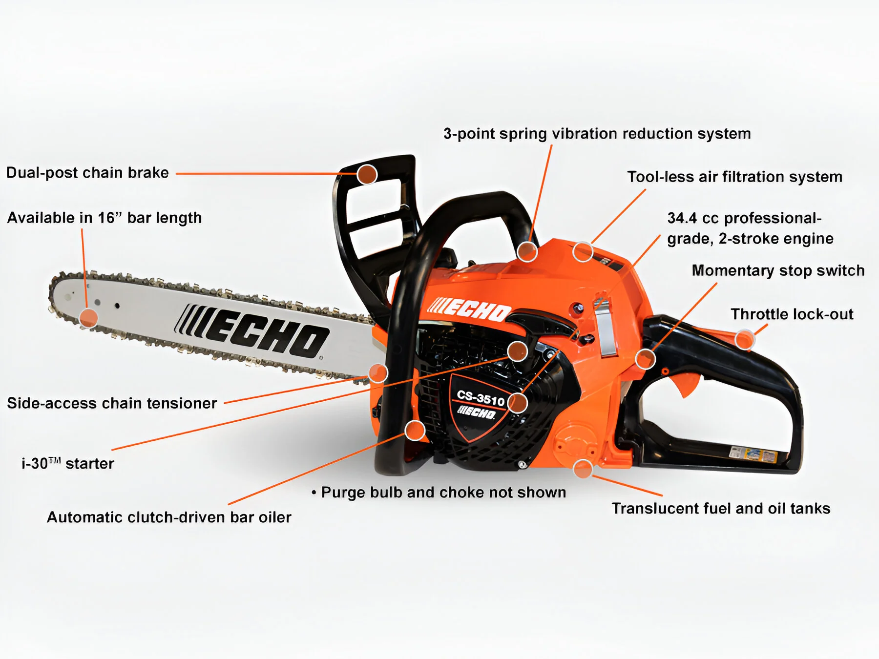 Echo CS-3510-16 Chain Saw 16