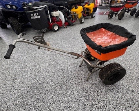 ECHO RB-100S Spreader 100lb Walk Behind Medium Duty Broadcast CLOSEOUT - Zehr's Sales & Manufacturing